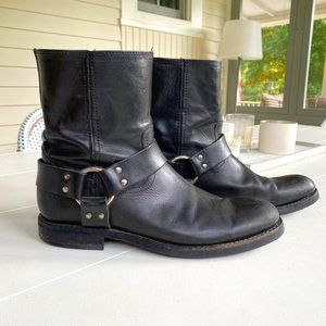 Men's Frye Harness Boot, Size 10, Black
